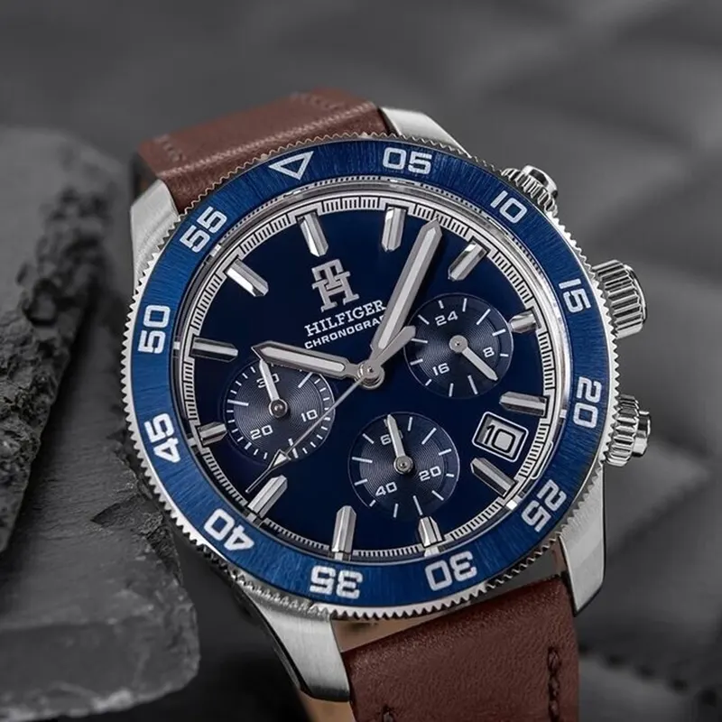 Tommy Hilfiger TH85 Chronograph Blue Men's Watch Watch- 1792163